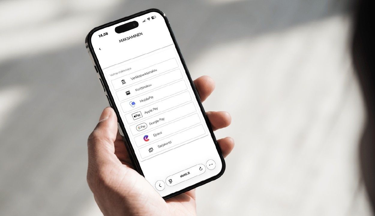 Epassilla maksaminen varaussivulla